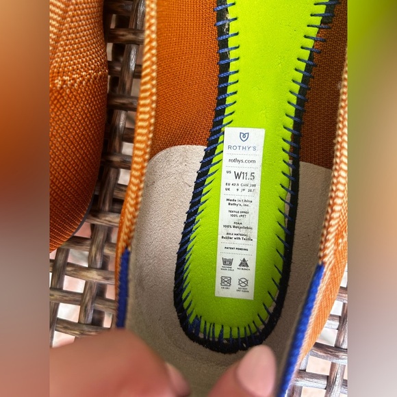 Rothy's The Point in Fawn Ballet Flat Amber Rust - Picture 7 of 10